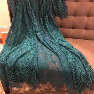 Beautiful turquoise swimsuit cover up